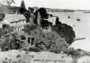 , The Gothic villa ‘Ivycliff’ was built above Berrys Bay in the 1860s for Charles Woolcott, the Town Clerk of Sydney City Council, who rowed across the harbour to work each day. Woolcott died in 1905. By 1930 the house was a ruin. It was demolished shortly after. Stanton Library